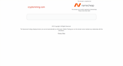 Desktop Screenshot of cryptomining.com