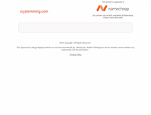 Tablet Screenshot of cryptomining.com